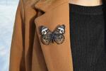 Dřevěná brož - motýl Babočka
