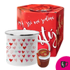 Valentýnský plecháček s pečeným čajem - jsi má jediná VALENTÝNKA (plecháček Srdeční záležitost) | Typ: Pro praváky