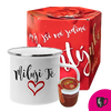 Valentýnský plecháček s pečeným čajem - jsi má jediná VALENTÝNKA (plecháček Miluji Tě) | Typ: Pro praváky