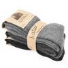 3x pánské teplé ponožky Alpaka | Velikost: 39-43 | Černá, tmavě šedá, šedá