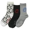 Chlapecké ponožky Among Us - 3 páry v balení | Velikost: 31-34 | Bílá-černá-šedá