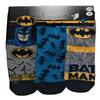 Chlapecké ponožky Batman - 3 páry v balení | Velikost: 23-26 | Tmavě modrá-modrá-šedá