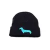 Pletená dětská zimní čepice ZD02 black/blue
