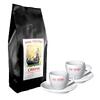 Káva San Pietro Crema 1 kg + 2 šálky a podšálky na espresso