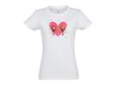 Dámské tričko s potiskem - Love Monkeys | Velikost: S | Bílá