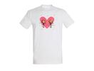 Pánské tričko s potiskem - Love Monkeys | Velikost: S | Bílá