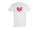 Pánské tričko s potiskem - Love Monkeys | Velikost: S | Bílá
