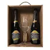 Dřevěný box Cuveé du Chateau se sklenicí