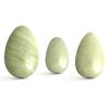 Sada 3 Yoni vajíček – světlý jadeit