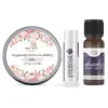 AromaClinic balíček 1 - balzám na rty + krém na obličej + esenciální olej