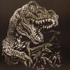 Škrabací obrázek holographic - dinosaurus | Rozměr: A5 (14,8 x 21 cm)