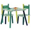 Dětský stolek s židlemi - dinosaurus | Zelená