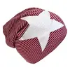 Dětská čepice beanie (jemný proužek) | Bordó
