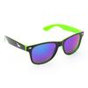Černo-zelené brýle Kašmir Wayfarer WD15 - skla modro-zelená zrcadlová