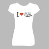 Dámské tričko "I love karavan" | Velikost: S | Bílá