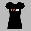 Dámské tričko "I love karavan" | Velikost: S | Černá