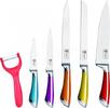 Royalty Line - 6dílná sada kuchyňských nožů z nerezavějící oceli se škrabkou