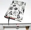 Nastavitelný textilní obal - hudba | Velikost: Diář: výška 22,5 cm