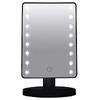 Nastavitelné zrcadlo s 16 LED světly, černá