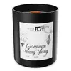 Vonná sójová svíčka City černá - Geranium & Ylang-Ylang