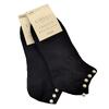 2 páry kotníkových ponožek s perličkami | Velikost: 35-38 | Černá