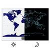 Stírací mapa světa - svítící v noci