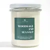 Sójová vonná svíčka - Woodsage and sea salt