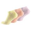 3 páry dámských kotníkových ponožek - mix barev | Velikost: 35-38