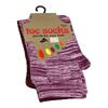 2 páry dámských ponožek - prstové bavlněné TOE SOCKS - fialové/bordó | Velikost: 36-41