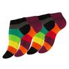 4 páry dámských kotníkových ponožek "RAINBOW" | Velikost: 35-38