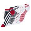 4 páry dámských kotníkových ponožek - námořnické | Velikost: 35–38
