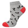 Dámské kotníkové ponožky lodičky | Velikost: 35-40 | Šedý melír