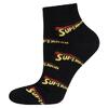 Pánské 3/4 ponožky DC Comics Superman | Velikost: 40-45 | Černá AOP
