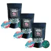 3× gourmet popcorn bubble gum, 100 g