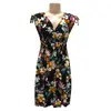 Dámské letní šaty 9804-6 | Velikost: M/L | Hnědé květy