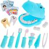Zubařská souprava pro děti - Hrošík u zubaře | Modrá