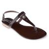Dámské nízké sandály | Velikost: 36 | Hnědá