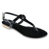 Dámské nízké sandály | Velikost: 36 | Černá