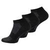 Ponožky pánské kotníčkové s tkaninou MESH - 3 páry | Velikost: 39-42 | Černá