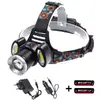 LED čelovka CREE T6 + COB, černá