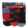 Chlapecké ponožky Spider-Man - 3 páry v balení | Velikost: 23/26 | Šedá - navy modrá