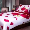 Ložní souprava 3D - Červená růže