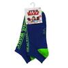 Pánské kotníkové ponožky Star Wars | Velikost: 39-42 | Navy modrá/zelená