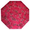 Minideštník Listy | Tmavě růžová