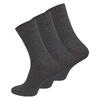 Ponožky vhodné pro diabetiky - 3 páry | Velikost: 39–42 | Šedá