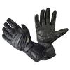 Kožené moto rukavice DETROIT - dlouhé | Velikost: XS | Černá