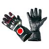 Kožené moto rukavice TANAKA - dlouhé | Velikost: M | Černá