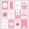 Milníkové kartičky na focení - Růžové