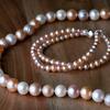 Sada náhrdelník a náramek Irmeli Maduko | MIX (bílá, růžová, nachová)