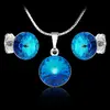 Souprava rivoli v barvě bermuda blue